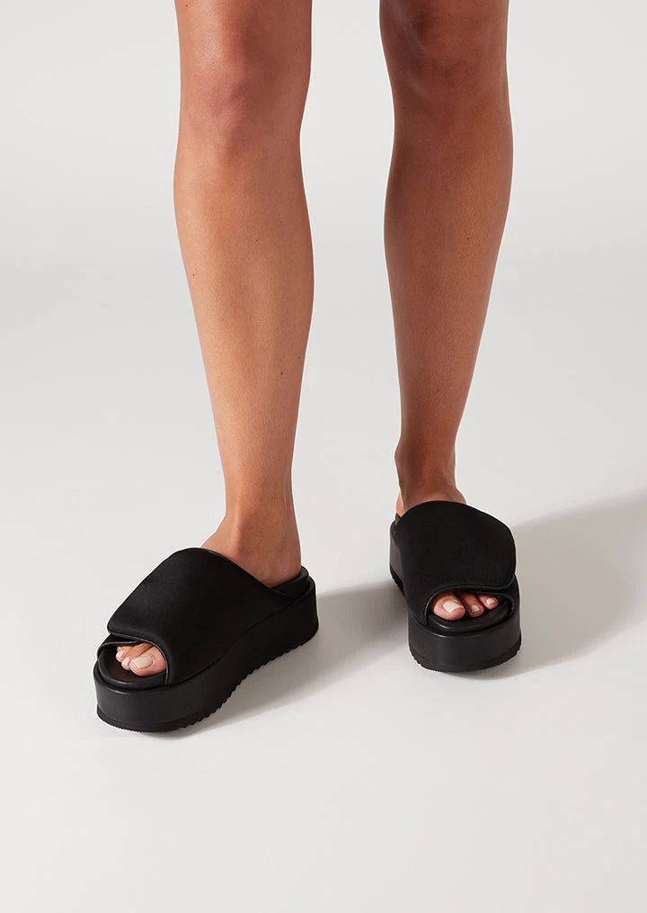 Roxana Black Scuba Sandals 4 Roxana Black Scuba Sandals - Image 2