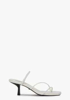 Ruma White Patent Heels