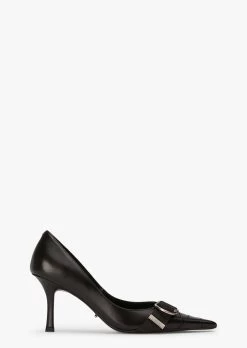 Saje Black Como Heels