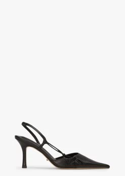 Sakai Black Nappa Heels