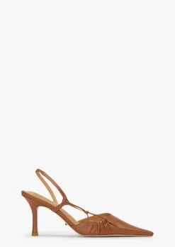 Sakai Tan Capretto Heels