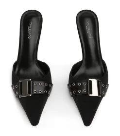 Samma Black Grosgrain/Black Como Heels -Tony Bianco Sales samma black grossgrain heels 1288 2