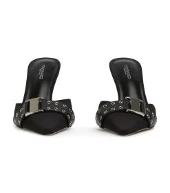 Samma Black Grosgrain/Black Como Heels -Tony Bianco Sales samma black grossgrain heels 1288 3