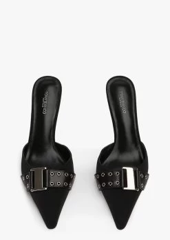 Samma Black Grosgrain/Black Como Heels -Tony Bianco Sales samma black grossgrain heels 720 2