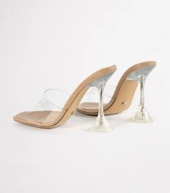 Serri Clear Vinylite/Skin Nappa Heels -Tony Bianco Sales serrin clear vinylite skin tony bianco side heels 1288 4