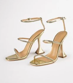 Shy Gold Nappa Metallic Heels -Tony Bianco Sales shy gold nappa tony bianco heels 1288 3