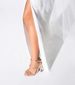 Shy Silver Nappa Metallic Heels -Tony Bianco Sales shy silver nappa heels styled 1288 2