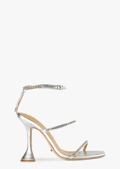 Shy Silver Nappa Metallic Heels