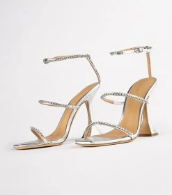 Shy Silver Nappa Metallic Heels -Tony Bianco Sales shy silver nappa tony bianco heels 1288 4