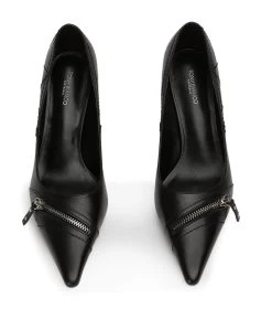 Swan Black Como Heels -Tony Bianco Sales swan black como heels 1288 2