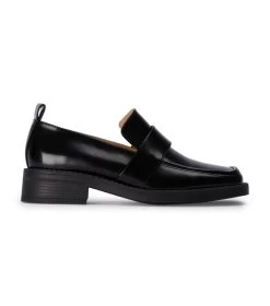 Theo Black Hi Shine Flats -Tony Bianco Sales theo black hi shine casual shoes 1288 1