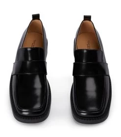 Theo Black Hi Shine Flats -Tony Bianco Sales theo black hi shine casual shoes 1288 2