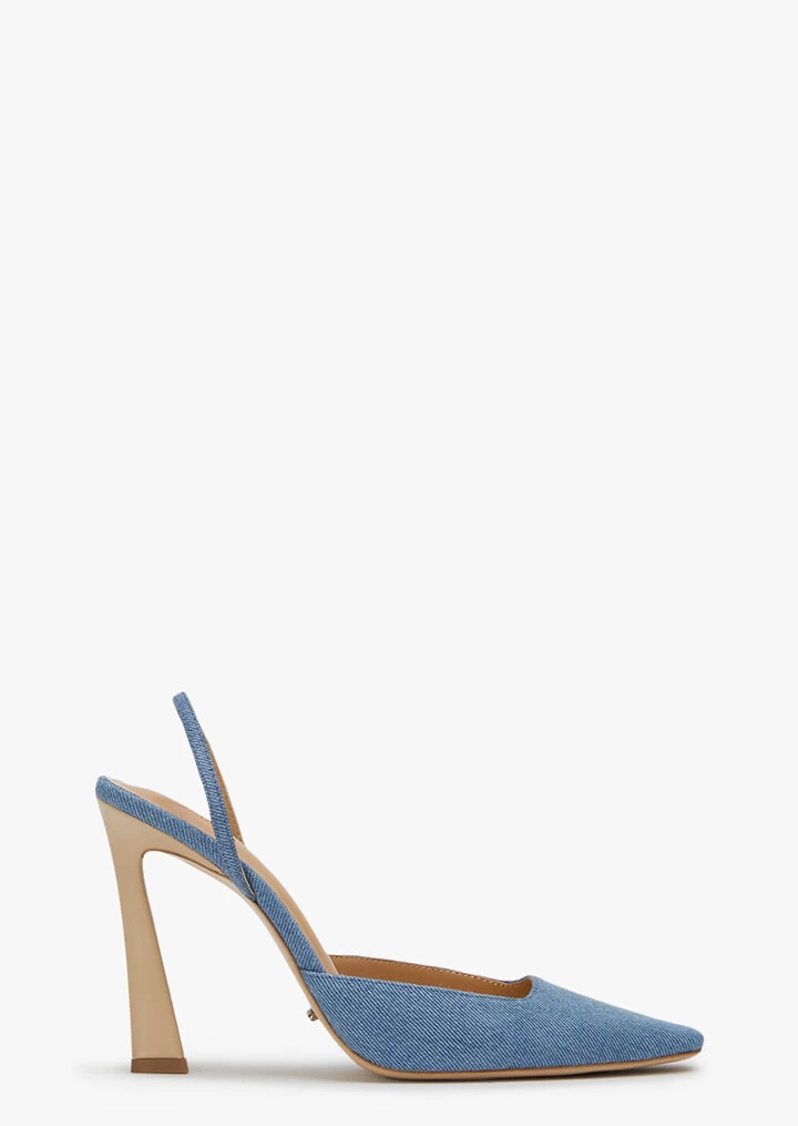 Tiamo Washed Denim Heels 3 Tiamo Washed Denim Heels