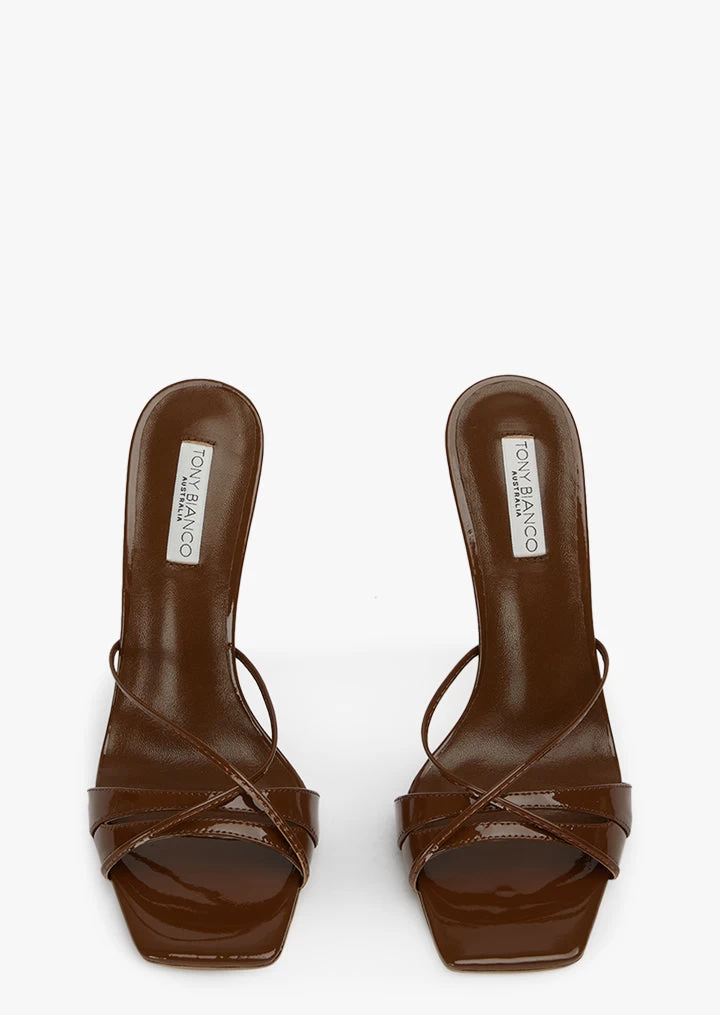 Vanquish Mocha Patent Heels 5 Vanquish Mocha Patent Heels - Image 3