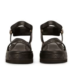 Zahara Black Nappa Sandals -Tony Bianco Sales zahara black nappa sandals 1288 3