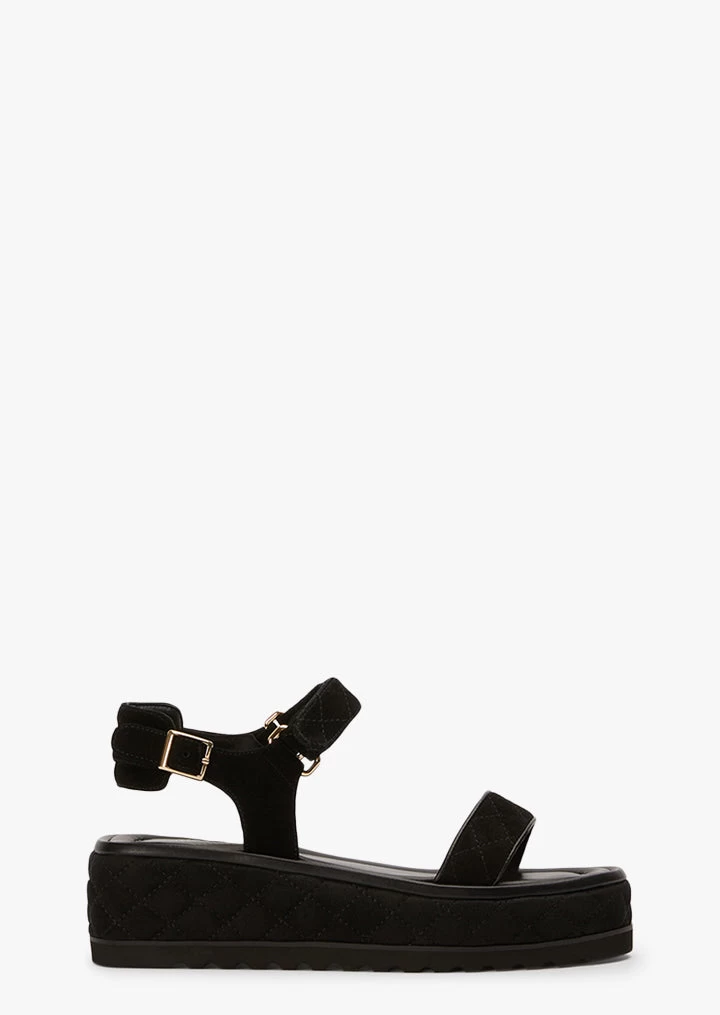 Zahara Black Suede Sandals 3 Zahara Black Suede Sandals