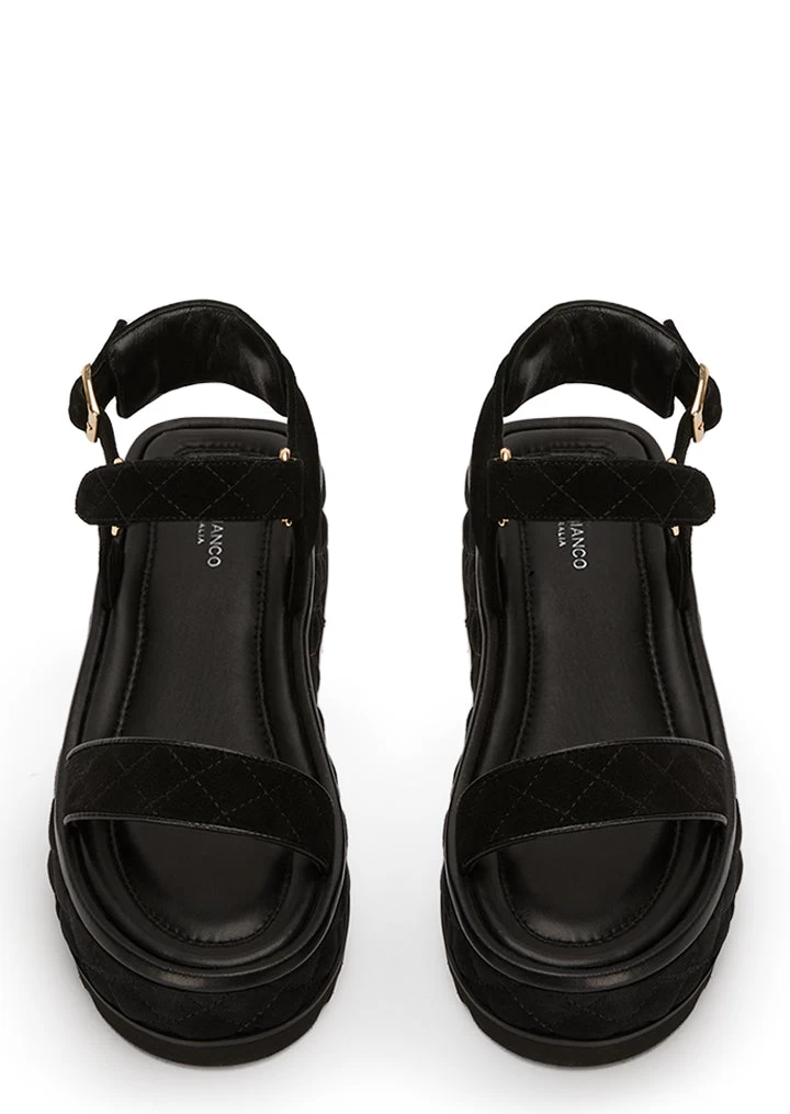 Zahara Black Suede Sandals 5 Zahara Black Suede Sandals - Image 3